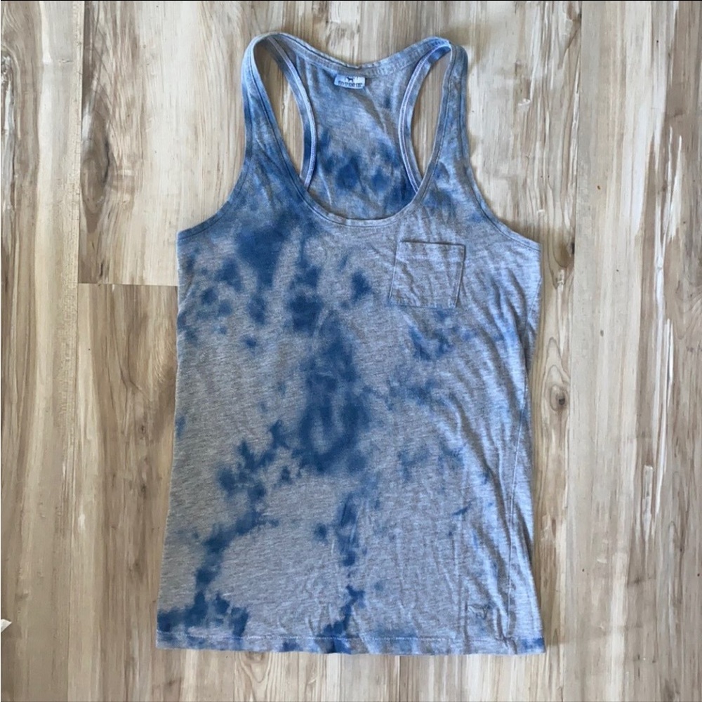 ❤️ Victoria’s Secret Grey Blue Tie Dye Tank Top Size Small